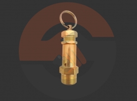 Brass Air Safety Valve with Rubber Seal